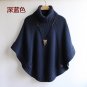 womens capes and ponchoes 2015 new arrival women shawl cape coat bat sleeve turtleneck sweater autum
