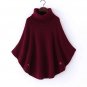 womens capes and ponchoes 2015 new arrival women shawl cape coat bat sleeve turtleneck sweater autum
