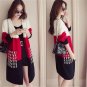 Long Cardigan Female 2017 Autumn Winter Plus Size Patchwork Cardigan Women Sweaters Oversized Women\