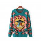 NYMPH Women Sweater and Pullovers 2017 Autumn Fashion O-Neck Pullovers Long Sleeve Plus Size Knitted