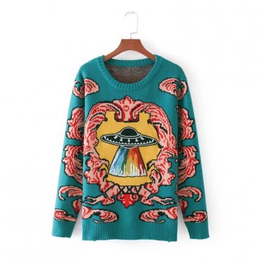 NYMPH Women Sweater and Pullovers 2017 Autumn Fashion O-Neck Pullovers Long Sleeve Plus Size Knitted