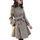Autumn Winter New Women Trench Woolen Coat Plus Size Long Coats Women Jacket Outerwear Full Sleeve S