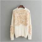 NYMPH Pull Femme 2017 Autumn Winter Women Sweaters And Pullovers Faux Fur Mink Cashmere Knitting Swe