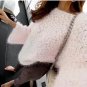 Soild Loose Cashmere Sweater O-neck Flare Sleeve Plus Size Women Sweaters And Pullovers Casual Winte