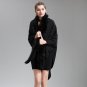 Autumn Women Cashmere Sweaters Knitted Cardigan Fake Fox Fur Collar Poncho and Capes Feminino Winter