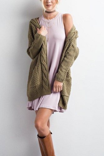 2018 Autumn Women Boho Open Front Chunky Warm knitted Cardigans Winter Plus Size Causal Pattern Long
