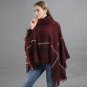 NN Winter Sweater Women Knitted Turtleneck Poncho And Capes Ladies Thick Warm Sweaters And Pullovers