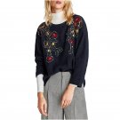 New Runway Fashion Autumn Winter Women Sweaters Long Sleeve O Neck Embroidery Knitting Pullovers Plu