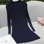 Women Sweaters And Pullovers 2016 Runway Autumn Knitted Casual Loose Long Sweater Turtleneck Dress T