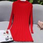 Women Sweaters And Pullovers 2016 Runway Autumn Knitted Casual Loose Long Sweater Turtleneck Dress T