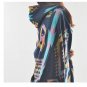 New Batwing Sleeve Big Plus Size Vintage Geometry Print Women Sweater Cape Lady Top Cardigan Tunic W