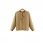 Merched Casual Loose Brief O-Neck Women Sweater Autumn Streetwear Knitted Long Sleeve Pullover Winte