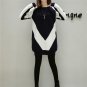 Plus size 5XL Women 2017 Autumn NEW Casual Loose Striped Patchwork Pullover Sweater Ladies Knitted T