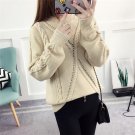 New Style Soft Wool Plus Size Pullover 2017 Autumn Korean Women Casual Lips Fashion Sweater Ladies L