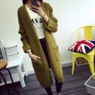 long knitted Cardigan Women Sweater casual Pocket Poncho Plus Size Coat Women long Loose Sweaters ve