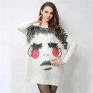 ARCSINX Plus Size Wome Sweaters And Pullovers 4XL XXXL Bat Big Size Female Sweater Long Sleeve Knitt