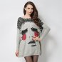 ARCSINX Plus Size Wome Sweaters And Pullovers 4XL XXXL Bat Big Size Female Sweater Long Sleeve Knitt