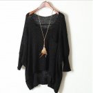 Long Sleeve Knitted Tops Women Sweater Pullover Casual 2017 Jumper Oversized Crochet Tricotado Winte