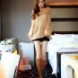 Plus Size Sexy Women Sweater Slash Neck Off Shoulder Loose Long Sleeve Pink Loose Women Knitted Swea