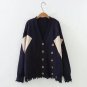 Autumn Cardigans Women Plus Size V-neck Casual Double Breasted Sweaters KKFY61