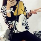 Autumn And Winter Knitting Cartoon Women Sweaters And Pullovers Top 2 Color Print Long Sleeve Pullov