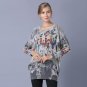 2018 New Arrivals Wool Sweater Women Graffiti Art Print Knitted Sweaters Casual Plus Size Fashion Ba