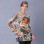 2018 New Arrivals Wool Sweater Women Graffiti Art Print Knitted Sweaters Casual Plus Size Fashion Ba