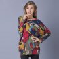 2018 New Arrivals Wool Sweater Women Graffiti Art Print Knitted Sweaters Casual Plus Size Fashion Ba