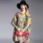 2017 Plus Size Loose Knitwear Women Print Sweater Tops Spring Autumn Long Sleeve Pullovers 3Color