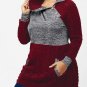 2017 Nextmia Fashion Plus Size Pullover Pockets Cable Knit Long Black Oversize Thick Autumn Sweater