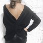 Winter Christmas Pullover V collar long sleeved knit sweater Plus Size Angora Sweater Cashmere Jerse