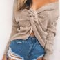 Winter Christmas Pullover V collar long sleeved knit sweater Plus Size Angora Sweater Cashmere Jerse