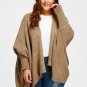 2017 Nextmia Brand Plus Size Scarf Collar Bat wing Sleeve Knit Cardigan Christmas Long Winter Sweate