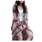 Autumn Korean National wind tassel long cardigan long-sleeved knit sweater women coat print loose sw