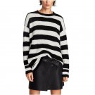 NYMPH 2017 Women Autumn Sweaters New Casual Striped Long Sleeve O Neck Knitting Pullovers Winter War
