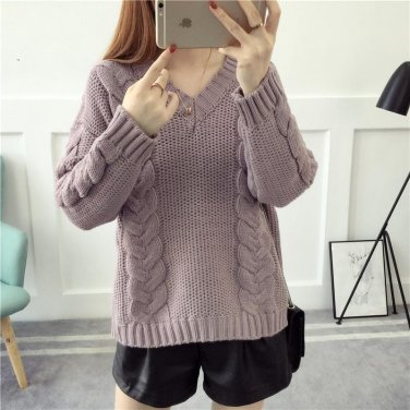 New Style Soft Wool Plus Size Pullover 2017 Autumn Korean Women Casual Lips Fashion Print Sweater La