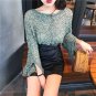 2017 women\'s autumn o neck pullover sequins solid long sleeve plus size loose knit sweater lady\'s