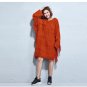 Plus Size Dresses Women Sweater Winter Oversized Thick Autumn Loose Solid Tassel Female Clothing Kni
