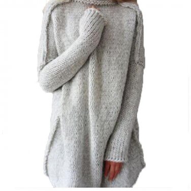 Women Sweaters And Pullovers 2018 long sleeved Sweater Turtleneck Knitted Plus Size vestido mujer pu