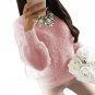 2017 Women Autumn Winter Fluffy Sweater Hairy Thick Warm Long Sleeve Pullover O Neck Solid Top