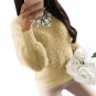 2017 Women Autumn Winter Fluffy Sweater Hairy Thick Warm Long Sleeve Pullover O Neck Solid Top