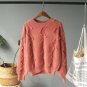Autumn Winter Women Hairy Fluffy O Neck Tassels Knit Pullover Long Sleeve Thick Warm Female Knitwear