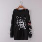 autumn winter casual long sleeve loose sweater pullover knitwear plus size floral embroidered sweate