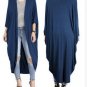 VS Women Red Open Stitch Cloak Trench Coats Autumn Batwing Full Sleeve Cardigan Knitted Sweater Loos