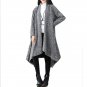Irregular Plus size Autumn Winter New Women Knit Cardigan Loose Retro Femme Long Sweater Windbreaker