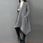 Irregular Plus size Autumn Winter New Women Knit Cardigan Loose Retro Femme Long Sweater Windbreaker