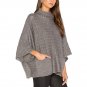 Bebovizi Plus Size Oversized Sweater Women 2017 Autumn Elegant Sweater Dress Loose Solid Pockets Pul