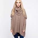 2017 plus size women turtleneck pullover sweaters heaps collar autumn winter batwing sleeves women l