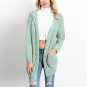 Plus Size Casual Pocket Knitted Sweater Women Cardigan Autumn Winter Long Twist Knitwear Outwear Loo