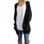 Plus Size Casual Pocket Knitted Sweater Women Cardigan Autumn Winter Long Twist Knitwear Outwear Loo
